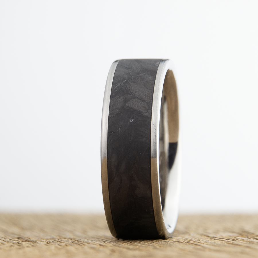 titanium and forged carbon fiber ring