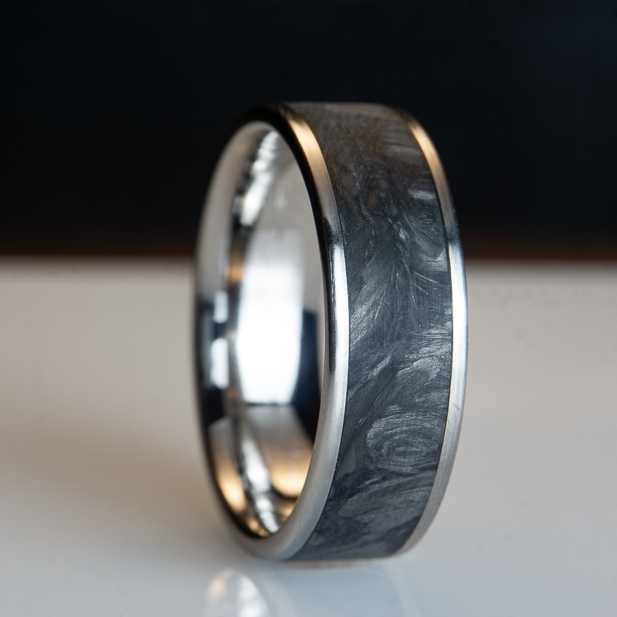 titanium and forged carbon fiber ring